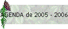 AGENDA de 2005 - 2006